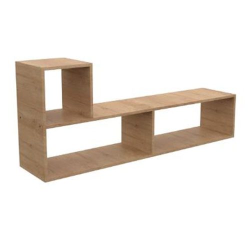 Modulo De Tv Rack L Linea Nature Melamina Nebraska Natural Mosconi